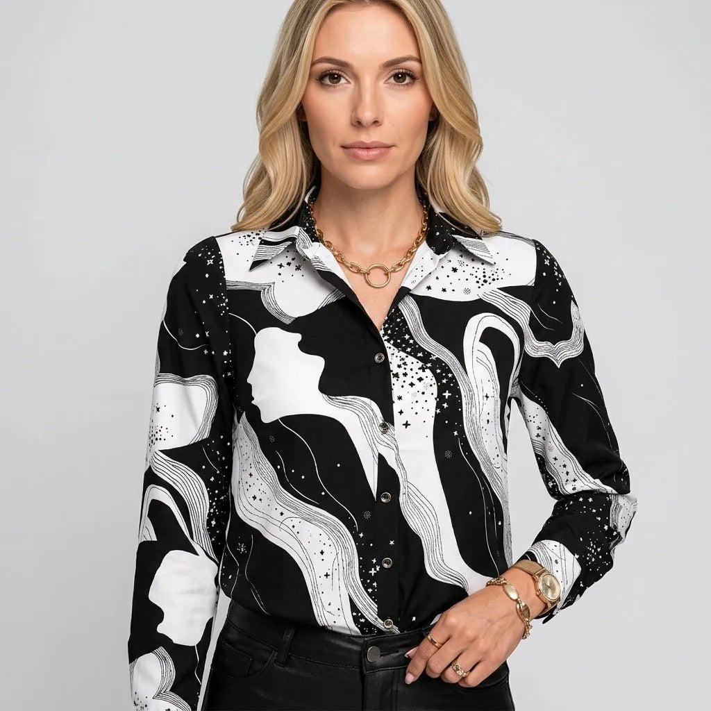 Miss | Blouse Dames Zomer Elegant - Polyester - Miss Madera MIS-9F620B