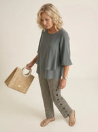 Miss | Blouse en Broek Dames Relaxed - Polyester - Miss Madera MIS-95B383
