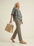 Miss | Blouse en Broek Dames Relaxed - Polyester - Miss Madera MIS-95B383