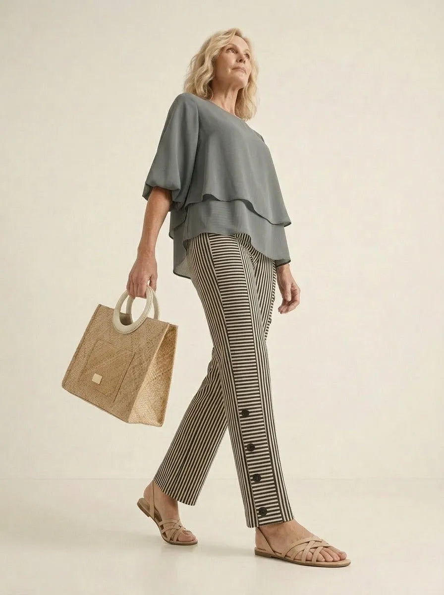 Miss | Blouse en Broek Dames Relaxed - Polyester - Miss Madera MIS-95B383