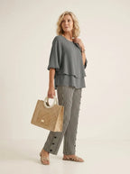 Miss | Blouse en Broek Dames Relaxed - Polyester - Miss Madera MIS-95B383
