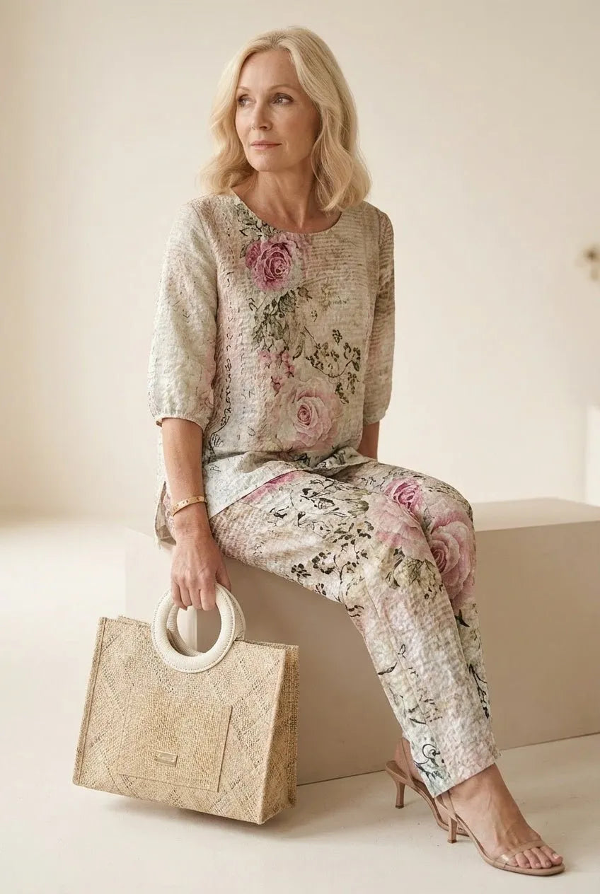 Miss | Blouse en Broek Set Dames Relaxed - Polyester - Miss Madera MIS-76A40C