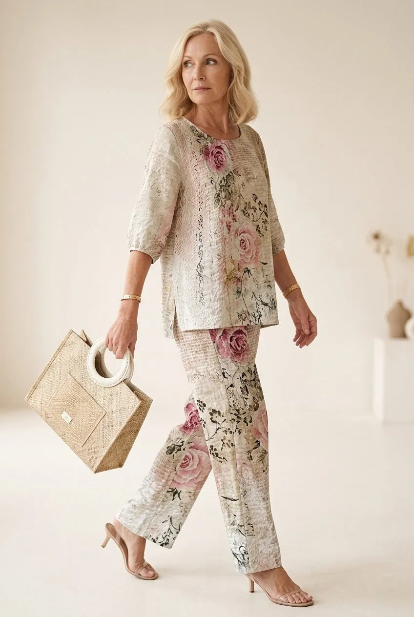 Miss | Blouse en Broek Set Dames Relaxed - Polyester - Miss Madera MIS-76A40C