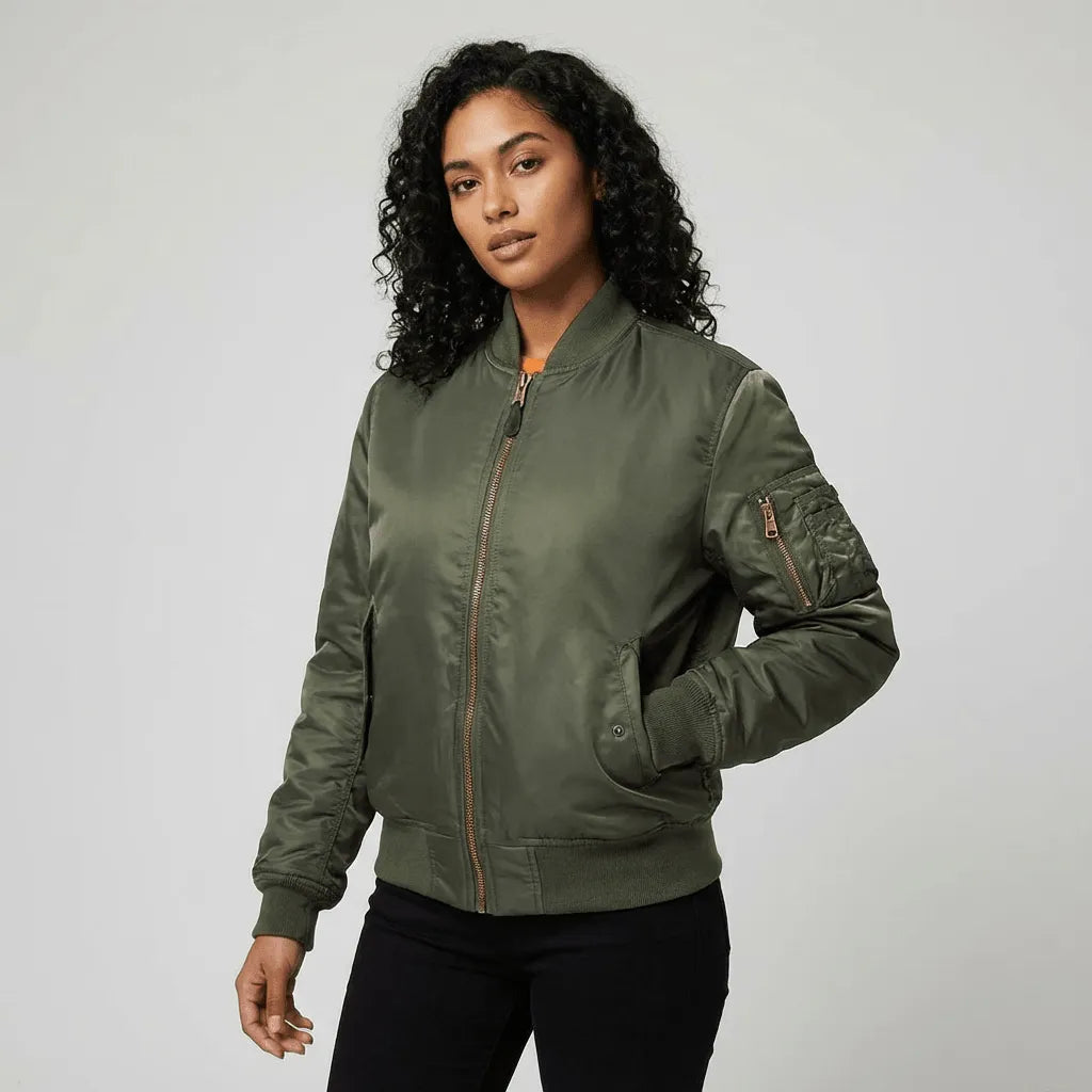 Miss | Bomberjack Dames Casual - Polyester - Miss Madera MIS-101A4F