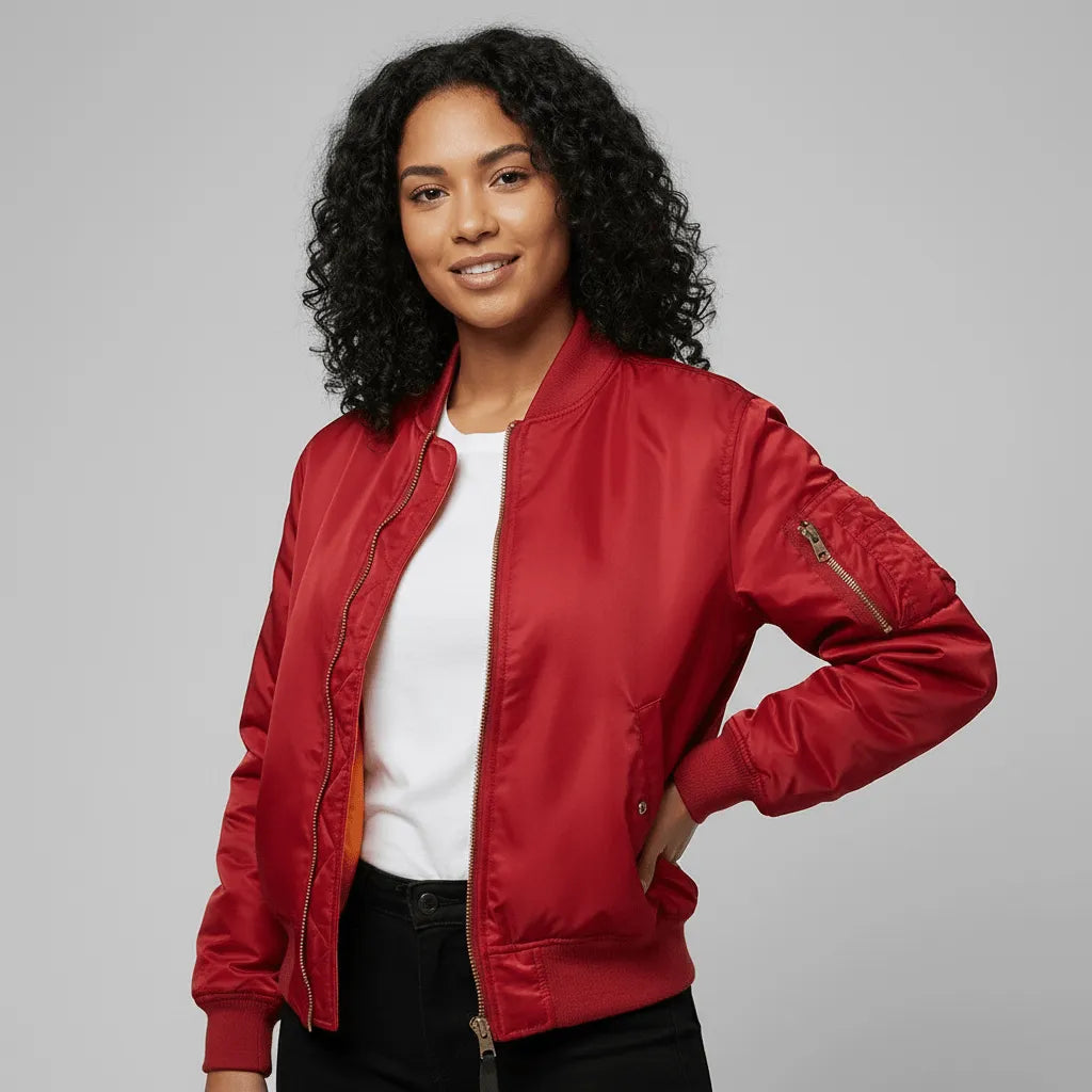 Miss | Bomberjack Dames Casual - Polyester - Miss Madera MIS-DC892A