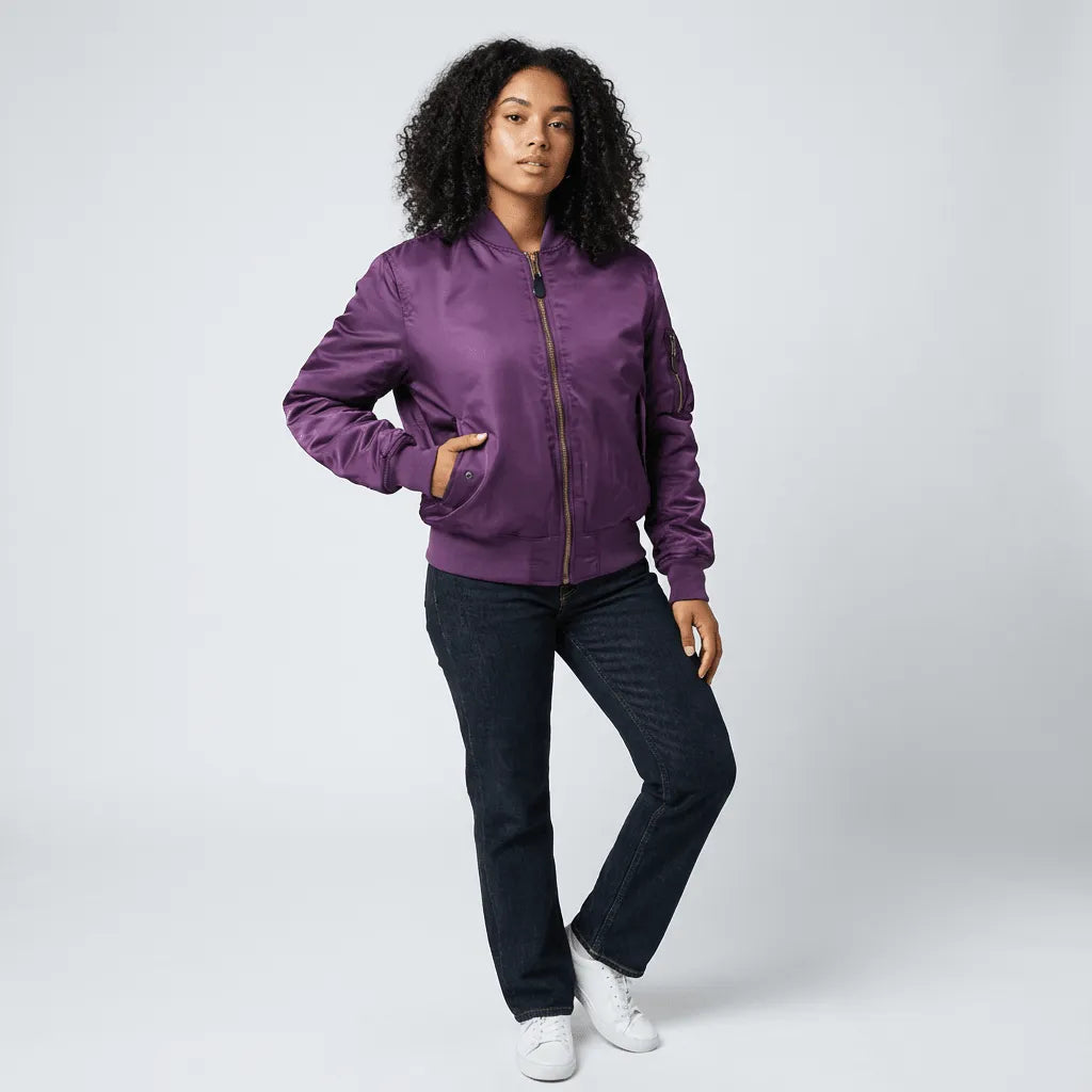 Miss | Bomberjack Dames Casual - Polyester - Miss Madera MIS-B37CE6