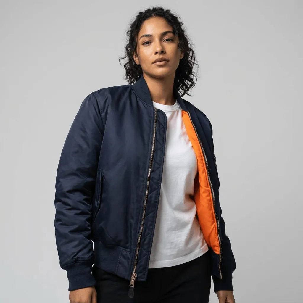 Miss | Bomberjack Dames Casual - Polyester - Miss Madera MIS-2F828D