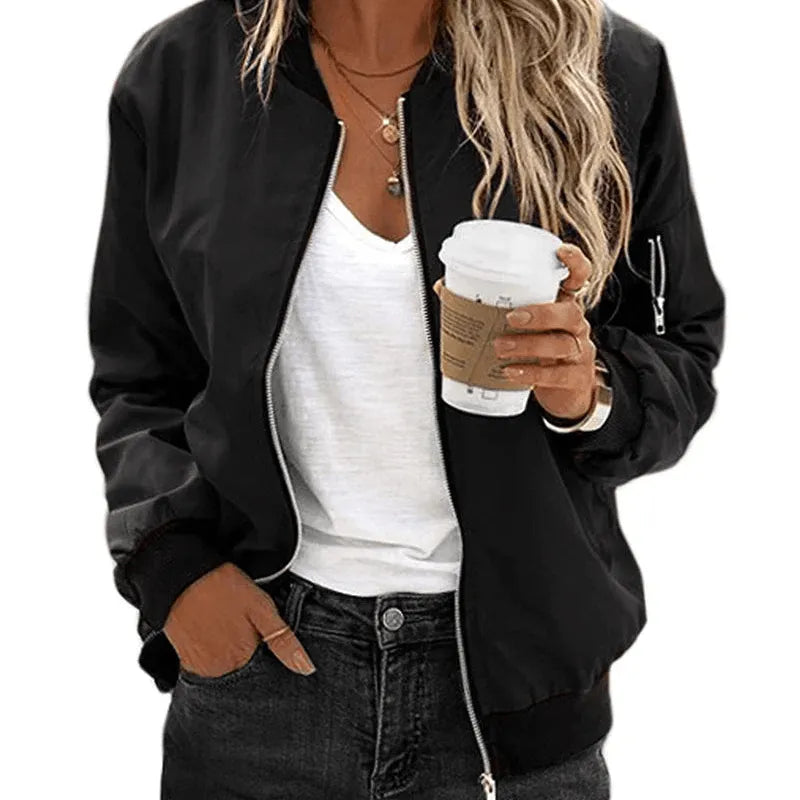 Miss | Bomberjack Dames Casual - Polyester - Miss Madera MIS-57D010