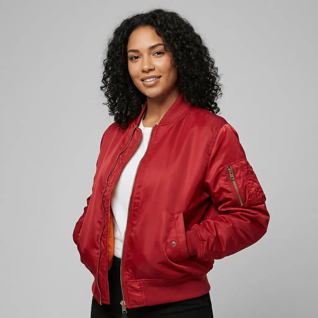 Miss | Bomberjack Dames Casual - Polyester - Miss Madera MIS-DC892A