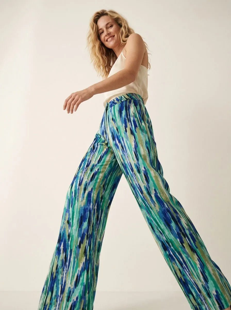 Miss | Broek Dames Abstract Print - Polyester - Miss Madera MIS-7A9541
