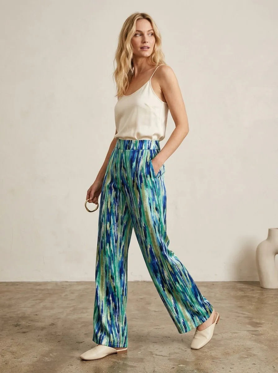 Miss | Broek Dames Abstract Print - Polyester - Miss Madera MIS-7A9541