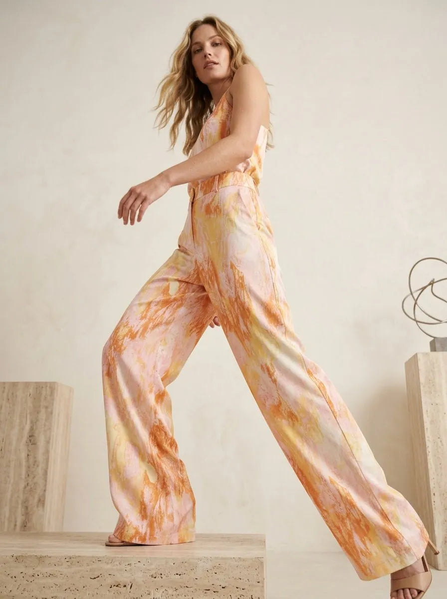Miss | Broek Dames Abstract Print - Polyester - Miss Madera MIS-FD1A42