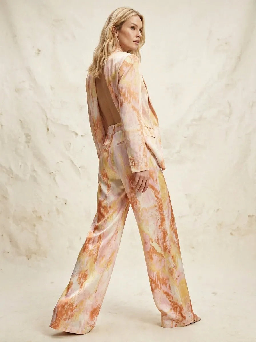 Miss | Broek Dames Abstract Print - Polyester - Miss Madera MIS-FD1A42