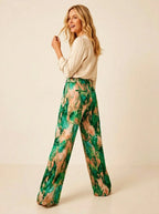 Miss | Broek Dames Abstract Print - Polyester - Miss Madera MIS-33E0C6