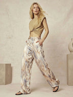 Miss | Broek Dames Abstract Print - Polyester - Miss Madera MIS-C273E4