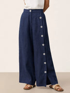 Miss | Broek Dames Zomer Regular Fit - Linnen - Miss Madera MIS-5D50F0