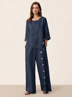 Miss | Broek Dames Zomer Regular Fit - Linnen - Miss Madera MIS-5D50F0