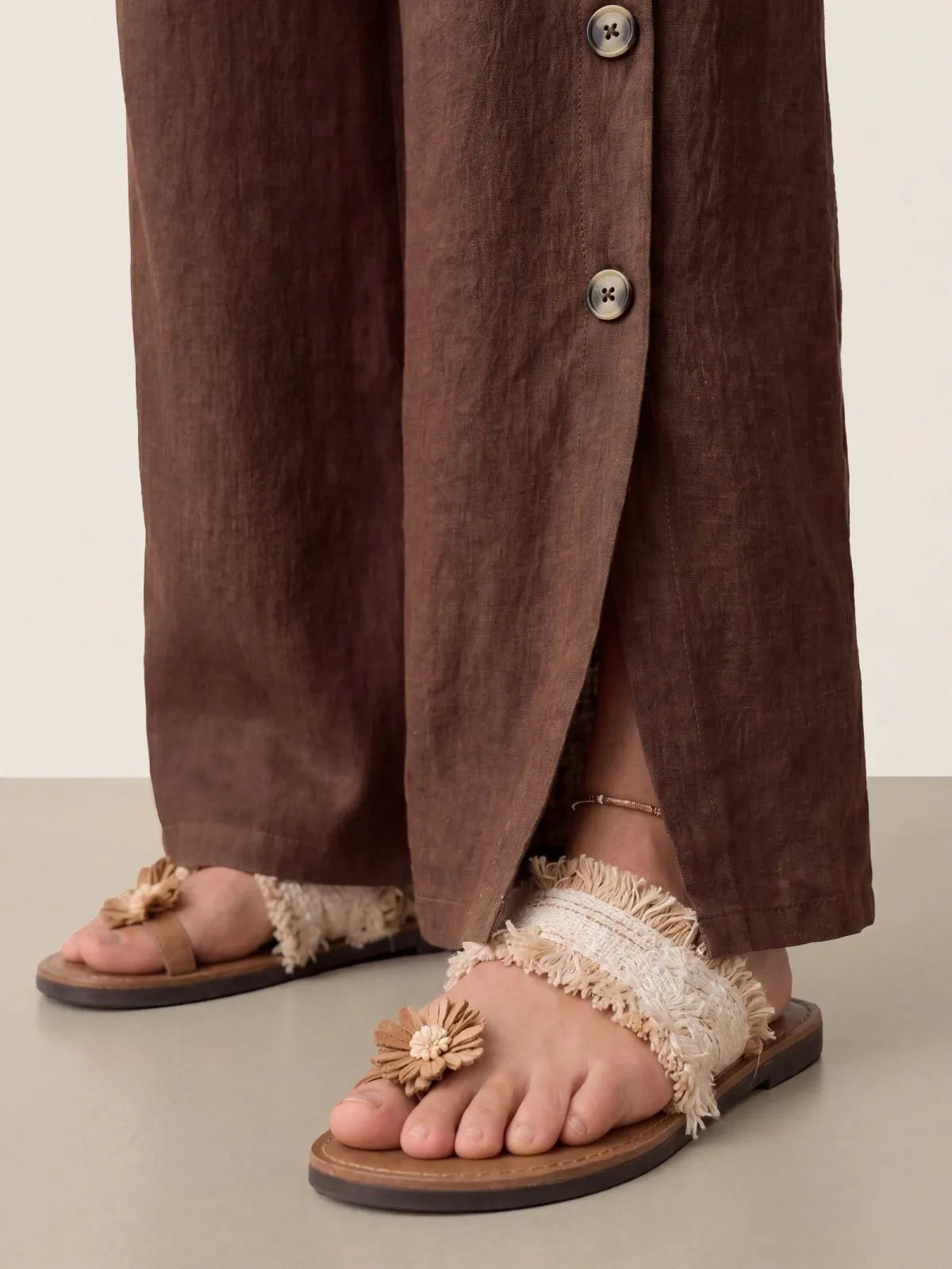 Miss | Broek Dames Zomer Regular Fit - Linnen - Miss Madera MIS-908871