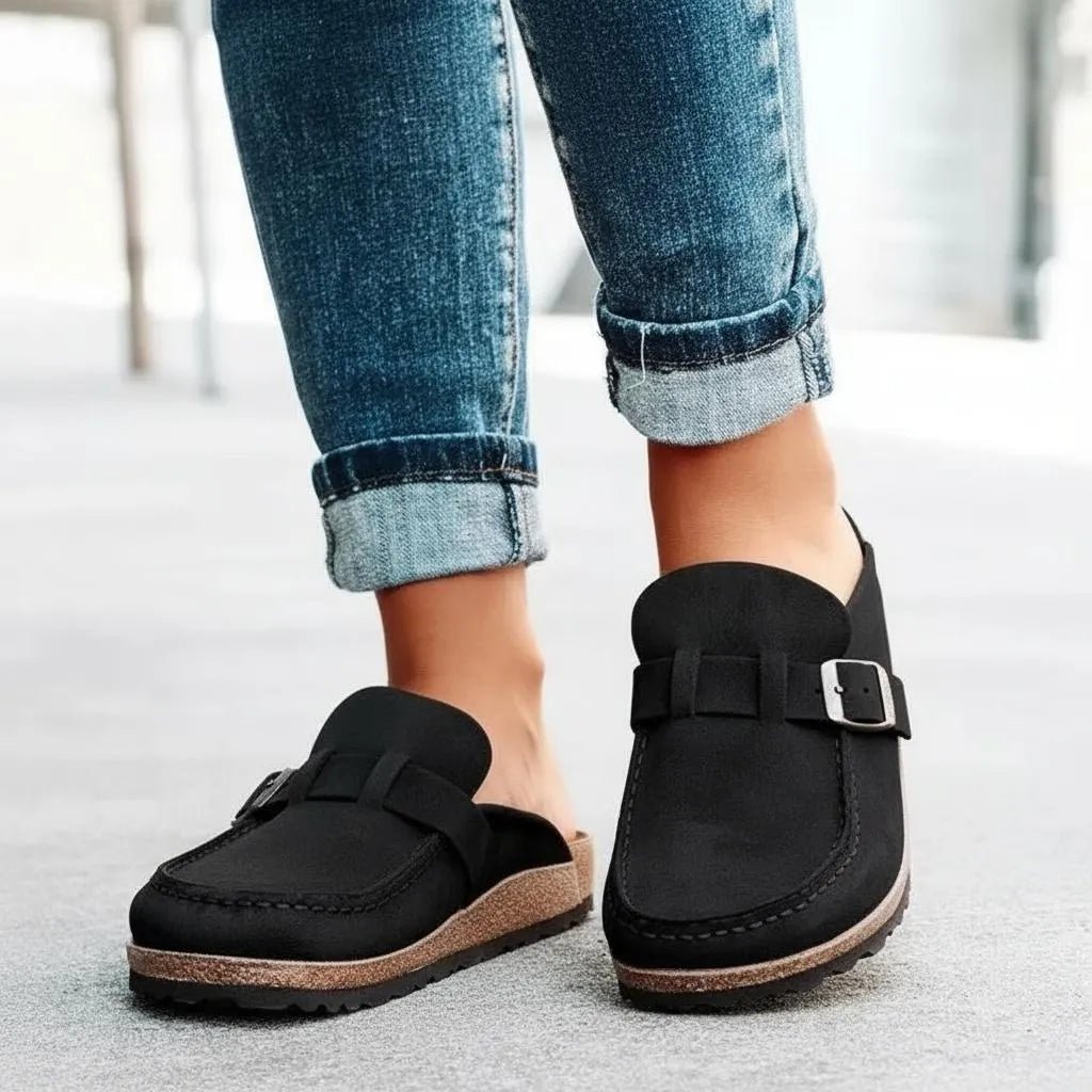 Miss | Clogs Dames Casual Slip-On Verstelbaar - Suède - Miss Madera MIS-X1XWF6