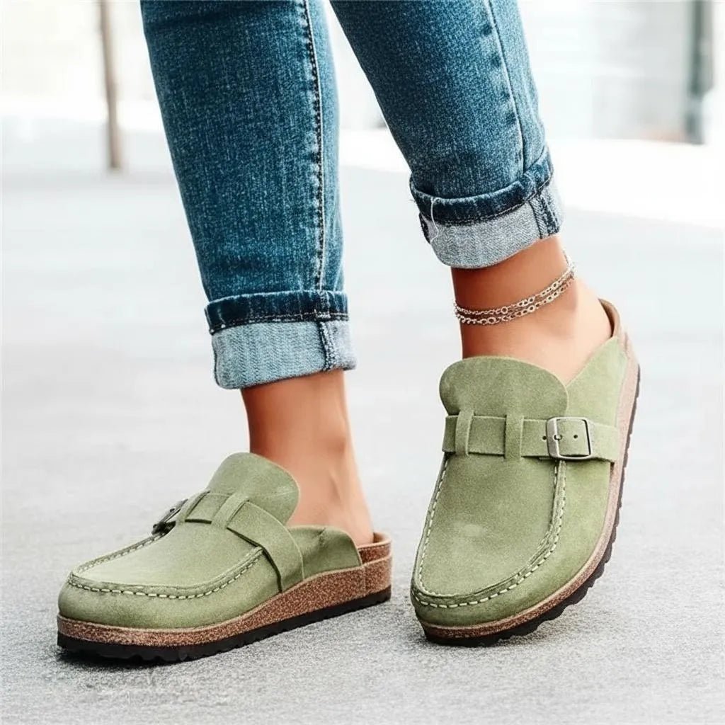 Miss | Clogs Dames Casual Slip-On Verstelbaar - Suède - Miss Madera MIS-K1OXAS