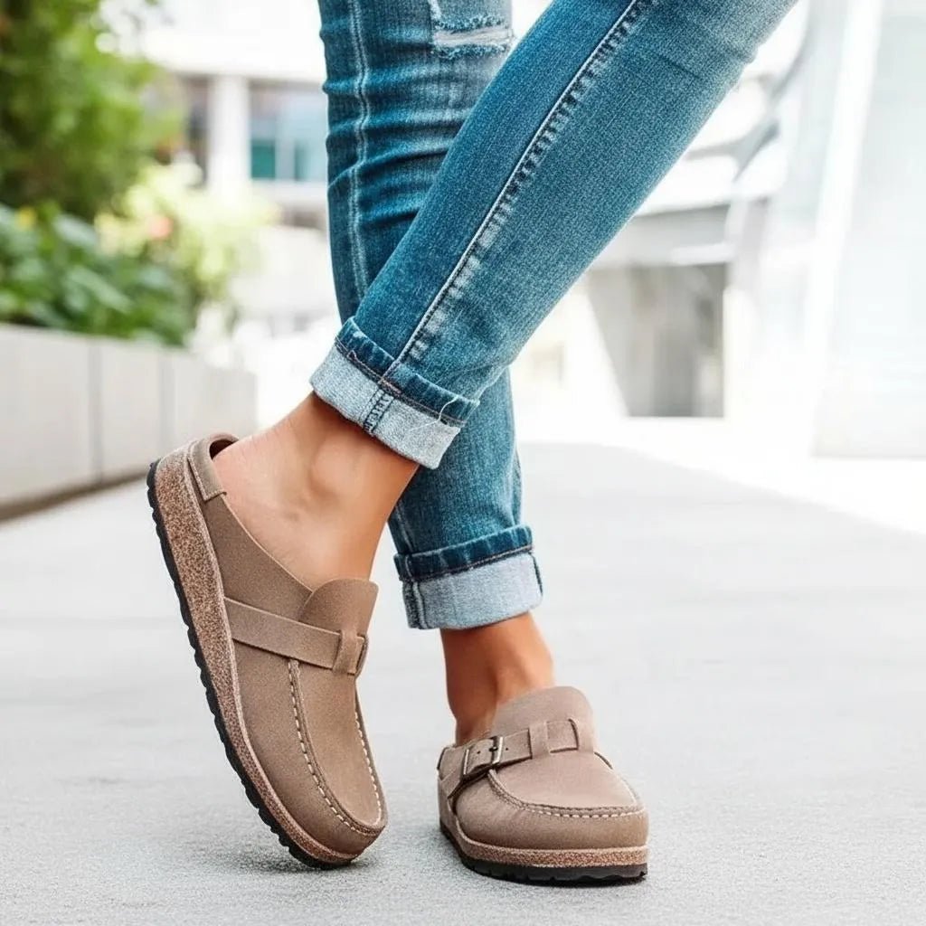 Miss | Clogs Dames Casual Slip-On Verstelbaar - Suède - Miss Madera MIS-S2B7PR
