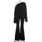 Miss | Co-ord Set Dames Flared Broek Regular Fit - Polyester - Miss Madera MIS-D9A34E