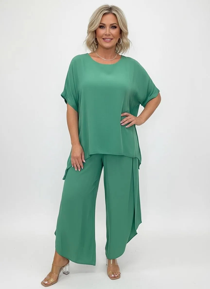 Miss | Co-ord Set Dames Lente/Zomer Relaxed - Viscoseblend - Miss Madera MIS-TGKO94