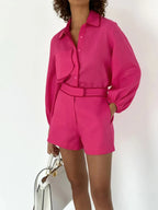 Miss | Co ord Set Dames Zomer - Linnenmix - Miss Madera MIS-30KUZQ