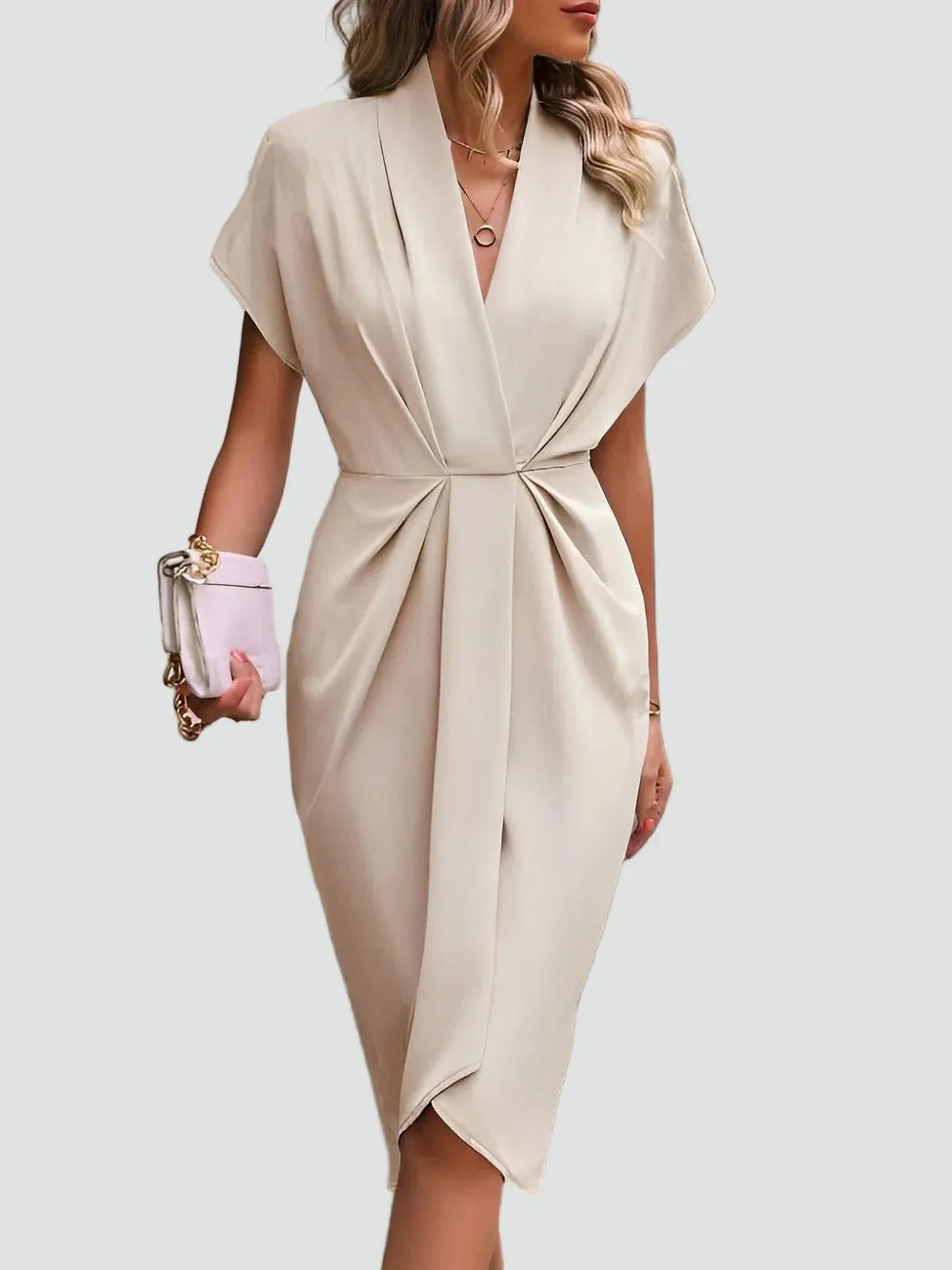 Miss | Cocktailjurk Dames Midi Elegant - Chiffon - Miss Madera MIS-9ECDAC