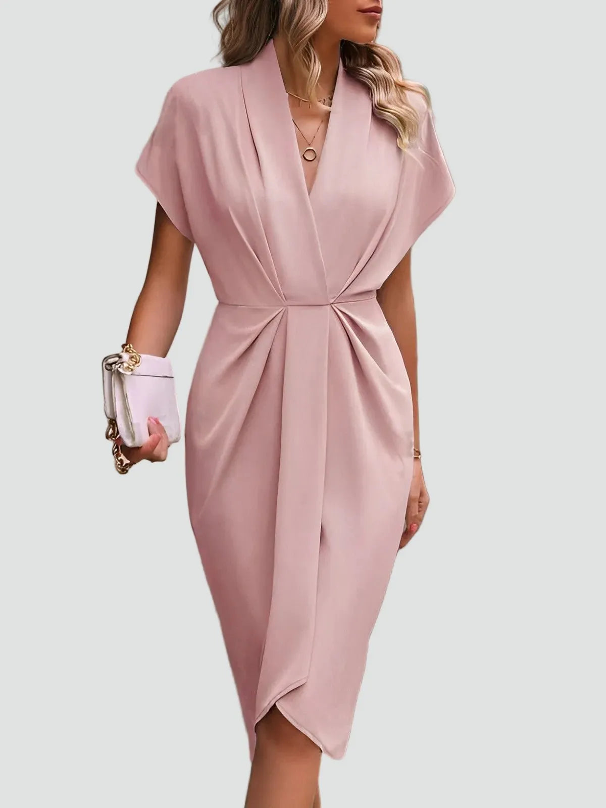 Miss | Cocktailjurk Dames Midi Elegant - Chiffon - Miss Madera MIS-9ECDAC