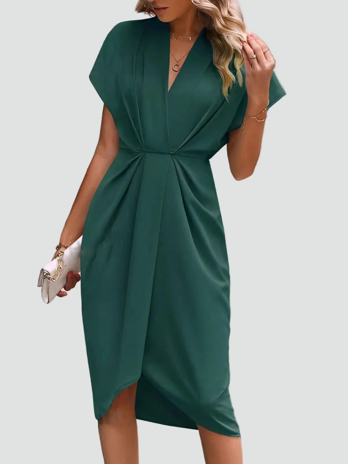 Miss | Cocktailjurk Dames Midi Elegant - Chiffon - Miss Madera MIS-4371B6