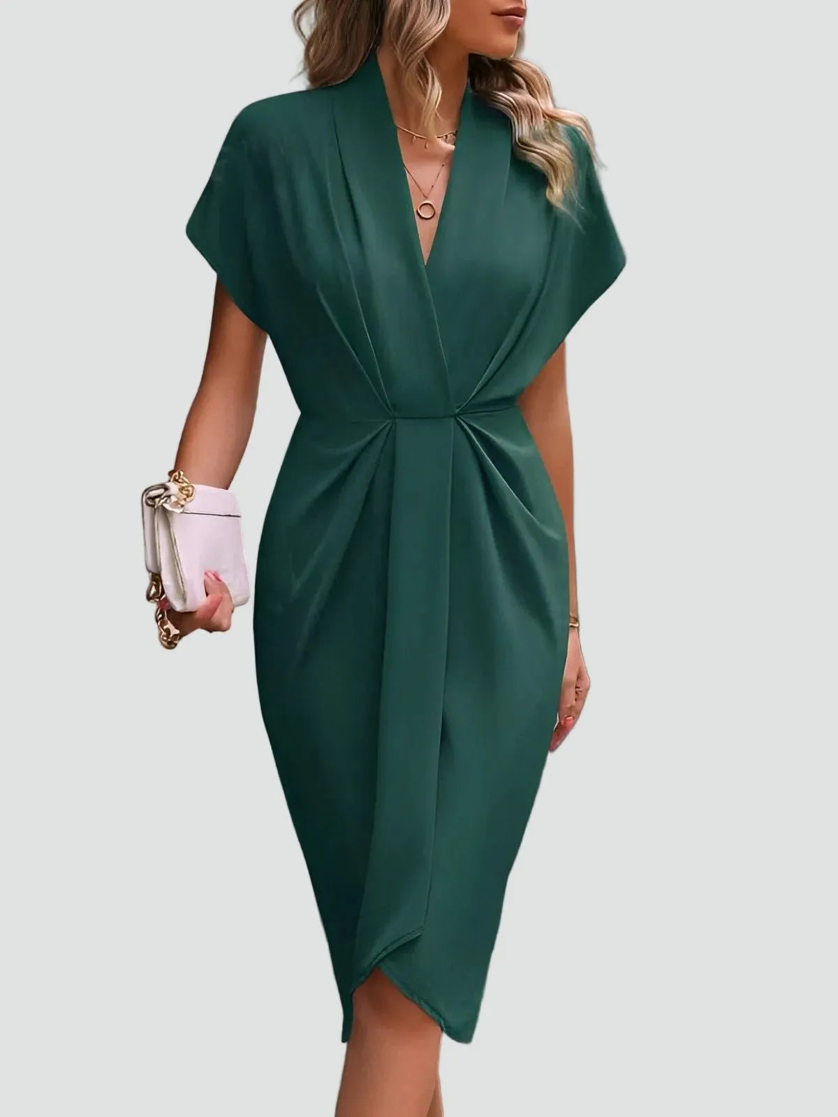Miss | Cocktailjurk Dames Midi Elegant - Chiffon - Miss Madera MIS-048D3D