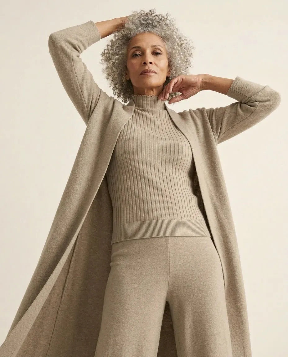Miss | Driedelige Set Dames Relaxed Fit - Gebreid - Miss Madera MIS-512478