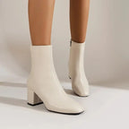 Miss | Enkellaarzen Dames Elegant - Kunstleer - Miss Madera MIS-48728E