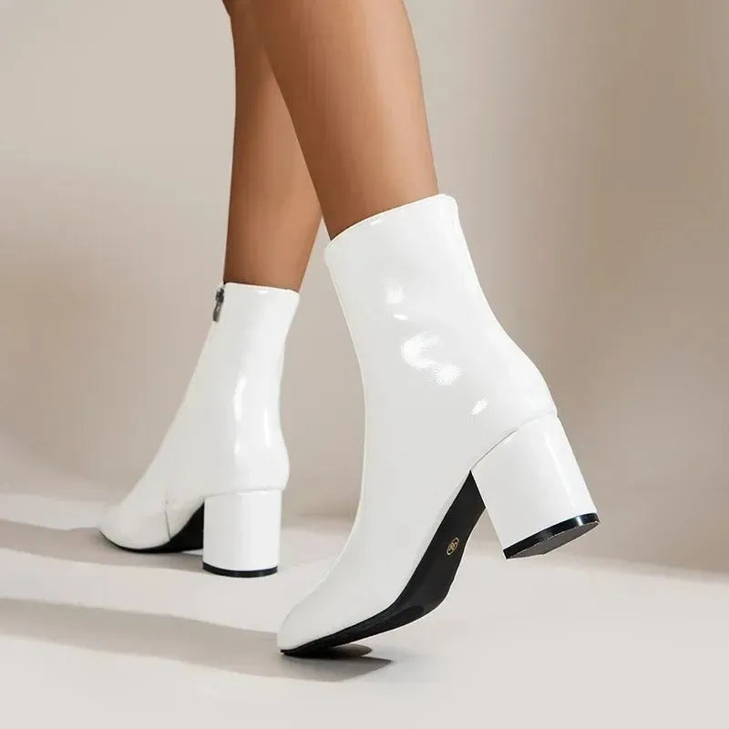 Miss | Enkellaarzen Dames Elegant - Kunstleer - Miss Madera MIS-8B5755