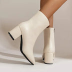 Miss | Enkellaarzen Dames Elegant - Kunstleer - Miss Madera MIS-8B5755