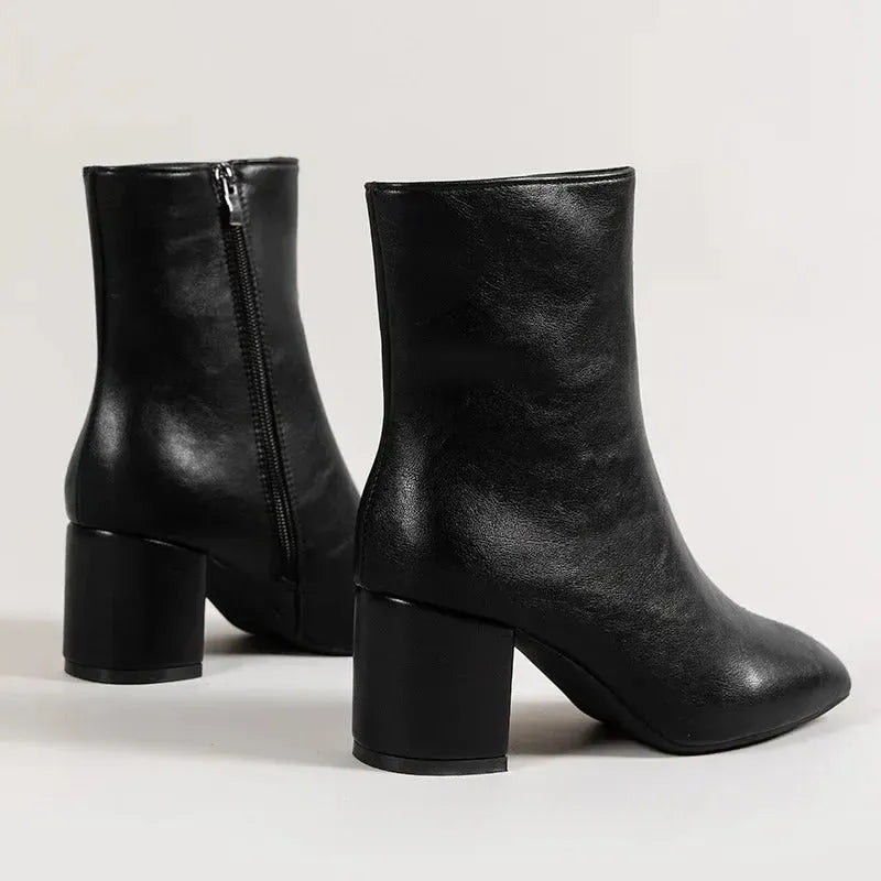 Miss | Enkellaarzen Dames Elegant - Kunstleer - Miss Madera MIS-8B5755