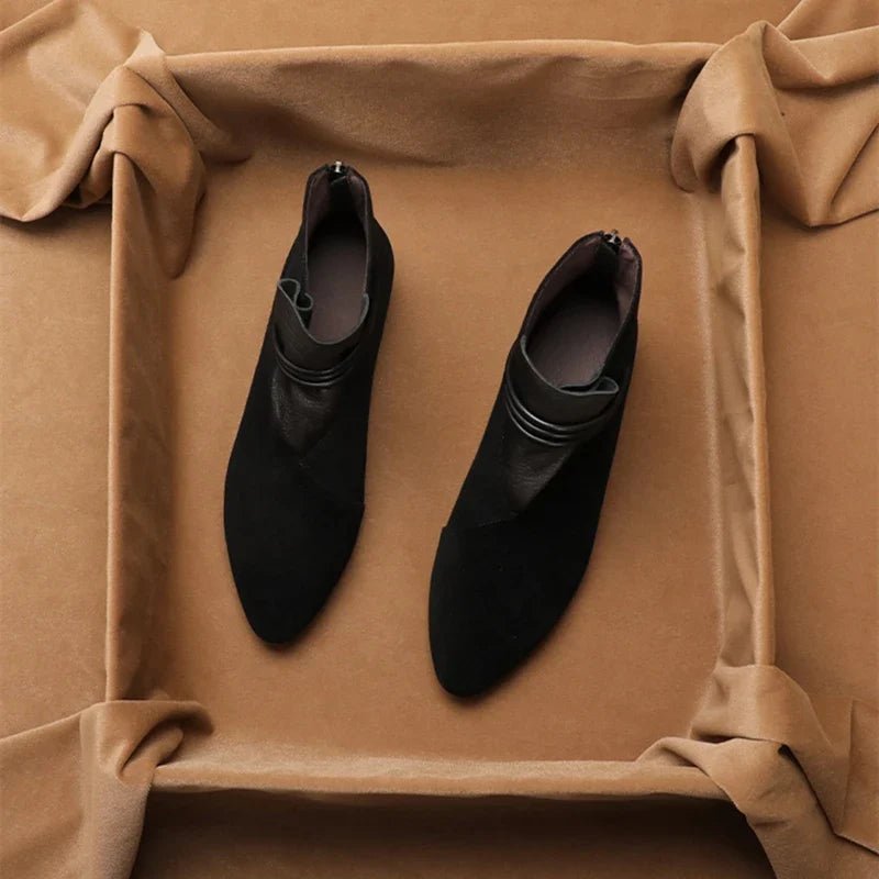 Miss | Enkellaarzen Dames Elegant - Suede - Miss Madera MIS-99225C