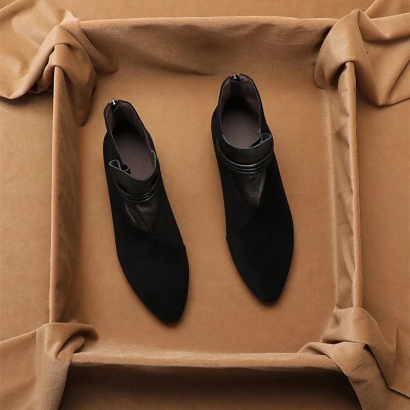Miss | Enkellaarzen Dames Elegant - Suede - Miss Madera MIS-99225C