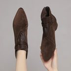 Miss | Enkellaarzen Dames Elegant - Suede - Miss Madera MIS-99225C