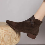 Miss | Enkellaarzen Dames Elegant - Suede - Miss Madera MIS-99225C
