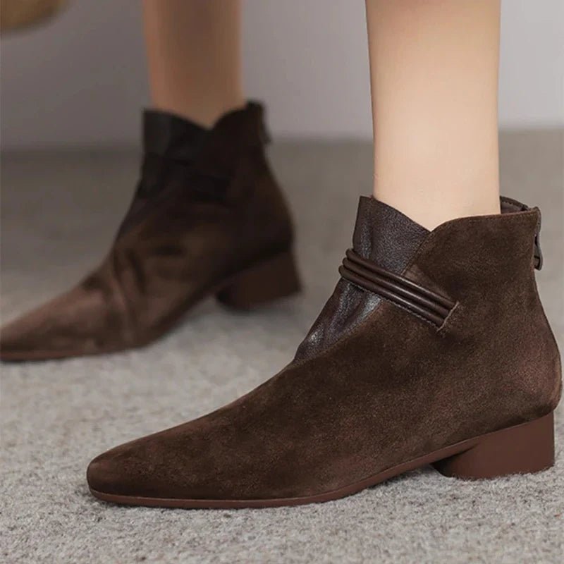 Miss | Enkellaarzen Dames Elegant - Suede - Miss Madera MIS-99225C