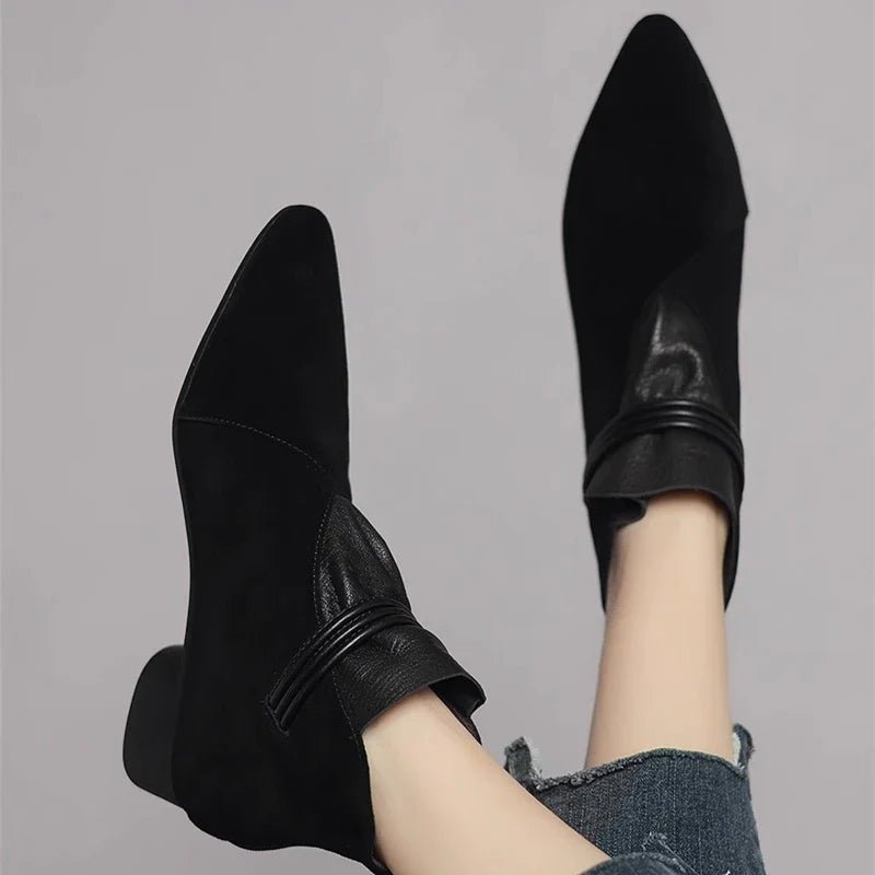 Miss | Enkellaarzen Dames Elegant - Suede - Miss Madera MIS-99225C