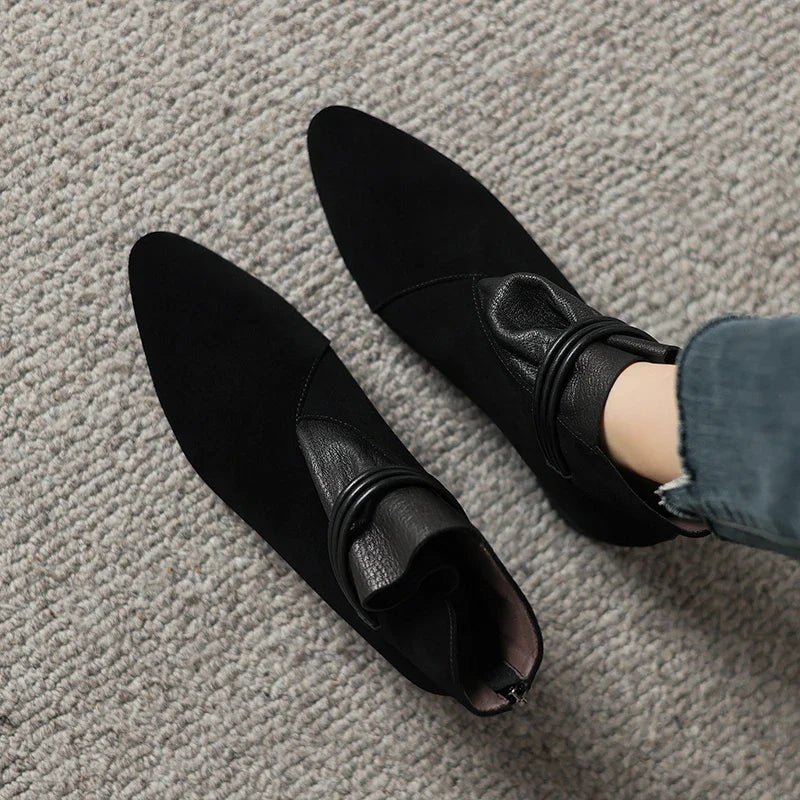 Miss | Enkellaarzen Dames Elegant - Suede - Miss Madera MIS-99225C