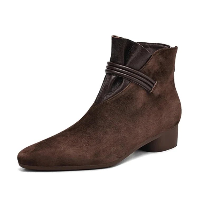 Miss | Enkellaarzen Dames Elegant - Suede - Miss Madera MIS-1A49E6