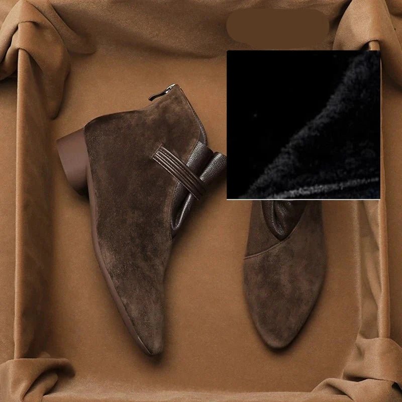 Miss | Enkellaarzen Dames Elegant - Suede - Miss Madera MIS-1A49E6