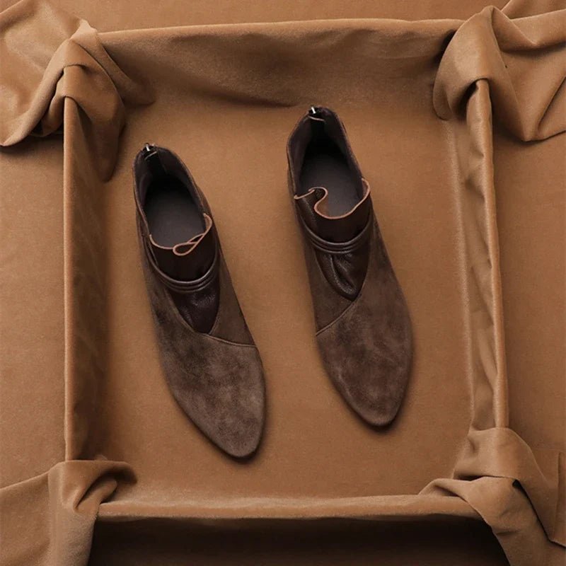 Miss | Enkellaarzen Dames Elegant - Suede - Miss Madera MIS-99225C