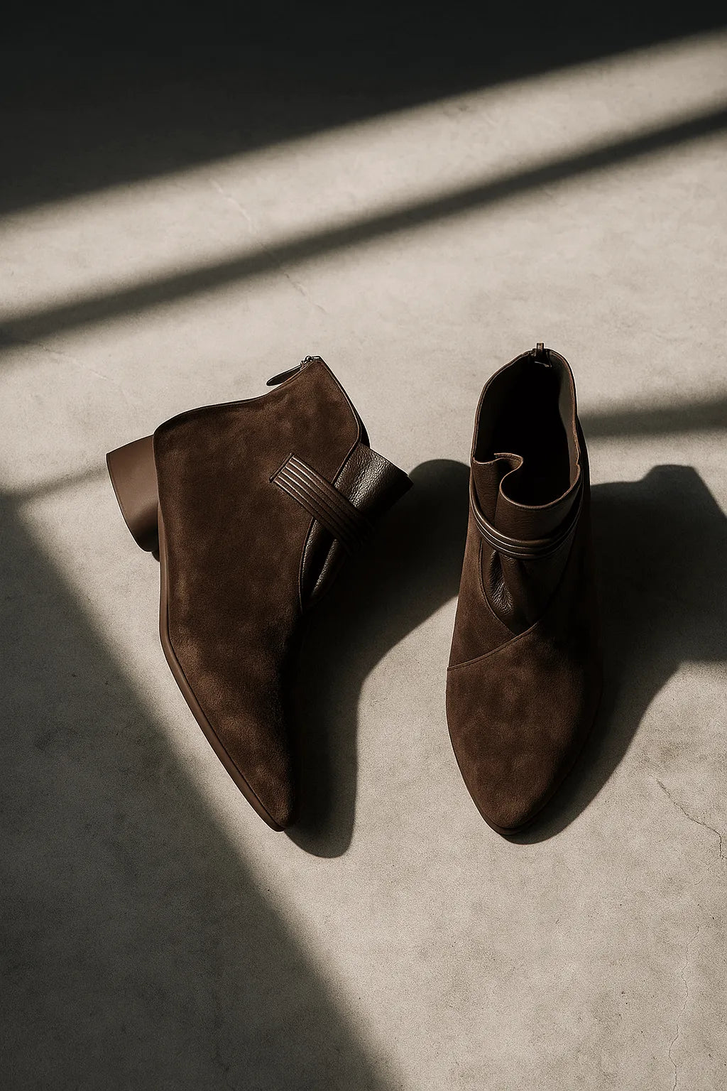 Miss | Enkellaarzen Dames Elegant - Suede - Miss Madera MIS-99225C