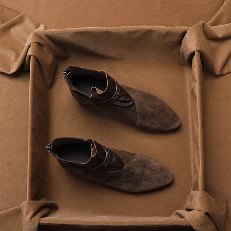 Miss | Enkellaarzen Dames Elegant - Suede - Miss Madera MIS-99225C