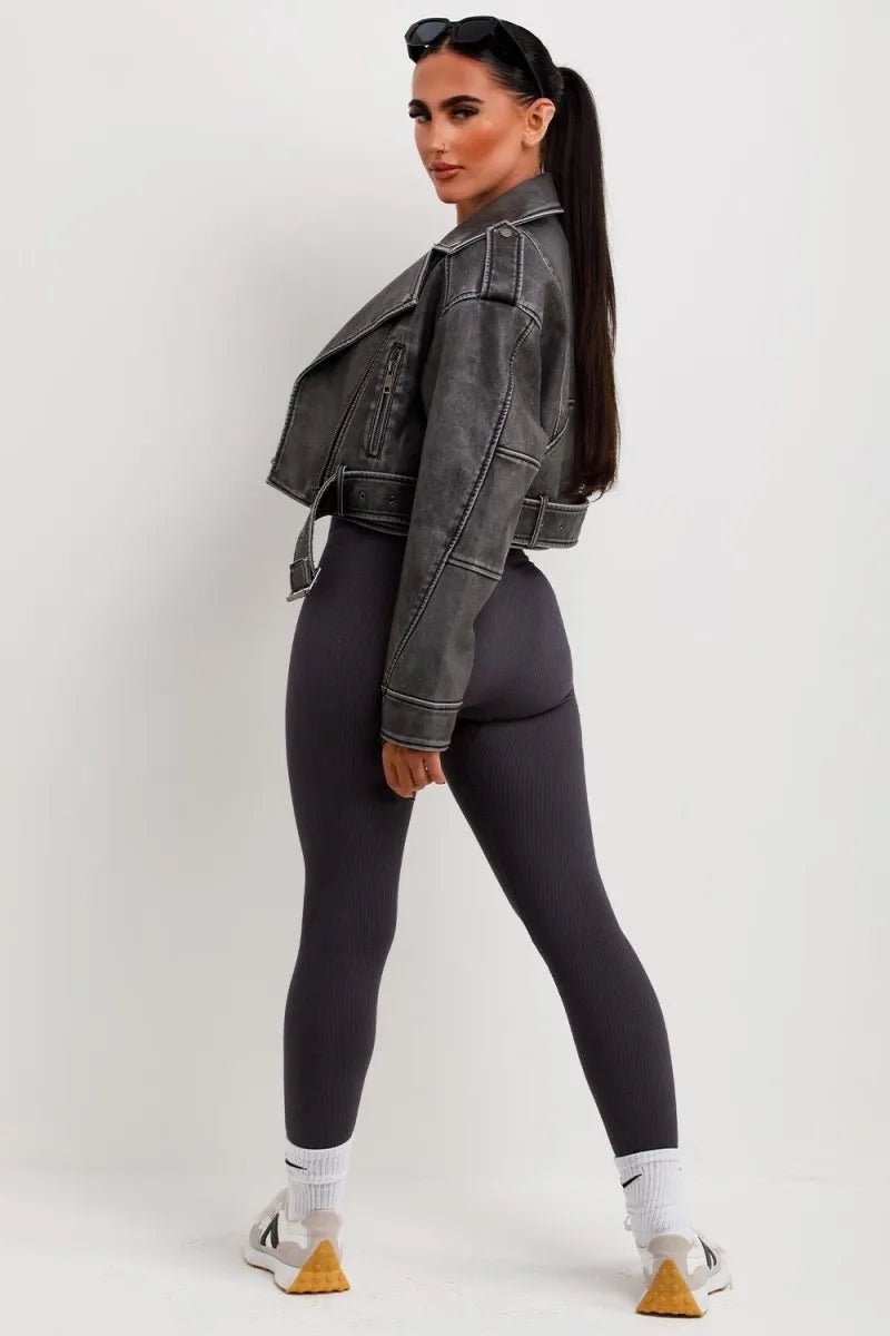 Miss | Faux Leather Jas Dames Casual Relaxed - Kunstleer - Miss Madera SKU_1769179437511_112